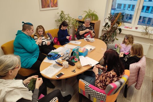 Klub háčkování v KC VIII.