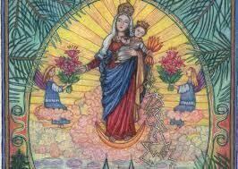 Májová pobožnost na zahradě komunitního centra