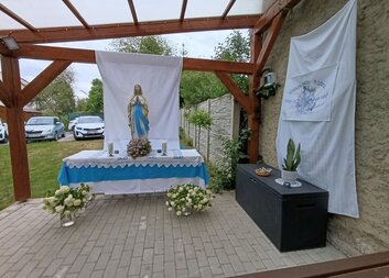 Májová pobožnost u Komunitního centra Zahrada
